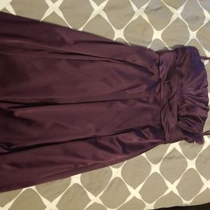Limited satin purple dress